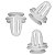 10 Grampo Presilha Forro Porta Mitsubishi L200 1996/2004 - Imagem 4