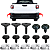 Kit Grampo Presilha Ponteira Parachoque Traseiro Fiat Nova Strada 2020/2023 - Imagem 3