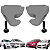Grampo Presilha Suporte Quebra Sol Chevrolet GM Agile 2010/2014 Cinza - Imagem 3