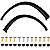 Par Moldura Paralama Chevrolet GM Classic 1994/2010 - Imagem 2