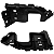 Par Suporte Guia Parachoque Dianteiro Para Chevrolet Prisma 2008/2012 - Imagem 2
