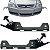 Par Guia Suporte Parachoque Dianteiro Chevrolet GM Astra 2003/2012 - Imagem 3