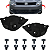 Par Guia Suporte Parachoque Dianteiro Volkswagen Crossfox 2010/2014 - Imagem 1