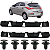 Par Guia Suporte Parachoque Traseiro Para Hyundai Hb20 2015/2019 - Imagem 1