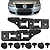 Par Guia Suporte Parachoque Dianteiro Volkswagen Jetta 2006/2011 - Imagem 1