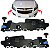 Par Guia Suporte Parachoque Dianteiro Chevrolet GM Cruze 2012/2016 - Imagem 1
