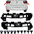 Par Guia Suporte Parachoque Traseiro Volkswagen Voyage 2013/2016 - Imagem 1