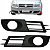 Par Moldura Grade Farol De Milha Para Chevrolet Gm Vectra 2006/2009 - Imagem 3