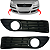 Par Moldura Grade Farol De Milha Para Volkswagen Polo 2006/2011 - Imagem 1