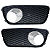 Par Moldura Grade Farol De Milha Para Fiat Siena 2004/2008 - Imagem 2
