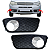 Par Moldura Grade Farol De Milha Para Fiat Siena 2004/2008 - Imagem 1