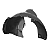 01 Capa Roda Parabarro Dianteiro Volkswagen Fox 2003/2009 - Lado Esquerdo - Imagem 3