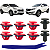08 Grampo Presilha Moldura Paralama Kia Sportage 2015/2022 - Imagem 1