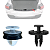 10 Grampo Presilha Soleira Porta Mala Citroen C4 Cactus 2018/2024 - Imagem 3