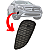 Tampa Farol Milha Auxiliar Parachoque Para Mercedes-Benz GLA 200 250 2014/2017 Com Furo P/ Sensor Direito - Imagem 2