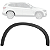 Moldura Friso Alargador Aplique Vão de Roda Paralama Traseiro Para BMW X1 2016/2018 LADO DIREITO (PASSAGEIRO)  51777332340 - Imagem 3