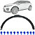 Moldura Friso Alargador Paralama Dianteiro C/Furo P/Evoque 2012/2019 Lado Motorista LR044280 - Imagem 6