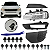Kit Completo Farol Milha Com Grade e Moldura Discovery Sport 2014/2019 Cor Preta Lado Passageiro - Imagem 6