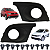 01 Moldura Grade Milha Para Crossfox e SpaceCross 2010/2014 Lado Motorista - Imagem 1