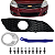 Kit Grade Moldura Farol Milha Parachoque do Vectra 2009/2012 Lado Motorista - Imagem 1
