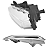 Kit Completo Farol Milha Com Grade e Moldura Discovery Sport 2014/2019 Cor Prata Lado Motorista - Imagem 7