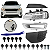 Kit Completo Farol Milha Com Grade e Moldura Discovery Sport 2014/2019 Cor Prata Lado Motorista - Imagem 6