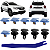 10 Grampo Presilha Moldura Soleira Porta Mala Renault Duster 2021/2025 - Imagem 1