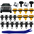 22 Grampo Presilha Moldura Spoiler Lateral Jeep Renegade 2016/2023 - Imagem 1