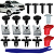 18 Grampos Presilhas Parabarro Dianteiro Peugeot 2008 2015/2023 - Imagem 3