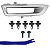 Grade Acabamento Inferior Moldura Farol Milha Parachoque Dianteiro Para Land Rover Discovery Sport 2015/2019 - Imagem 5