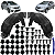 Parabarro Capa Roda Lameiro Dianteiro Para Honda Fit 2014/2021 - Imagem 1