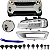 Kit Farol Milha Mais Moldura Discovery Sport 2014 2015 2016 - Imagem 1