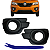par Moldura Farol Auxiliar Milha Renault Kwid 2017 2018 2019 2020 - Imagem 10