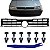 Grade Parachoque Dianteiro Gol Saveiro Parati G2 2001 2002 2003 2004 2005 2006 - Imagem 2