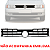 Grade Parachoque Dianteiro Gol Saveiro Parati G2 2001 2002 2003 2004 2005 2006 - Imagem 4