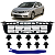 Grade Inferior Parachoque Dianteiro Honda New Civic 2009 2010 2011 - Imagem 1