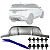 Difusor Spoiler Traseiro Land Rover Range Rover Evoque 2020 2021 2022 2023 - Imagem 4