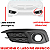 Moldura Grade Milha Farol Civic G10 2016 2017 2018 2019 2020 - Imagem 5