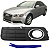 01 Moldura Grade Farol Milha Para Audi A4 2007/2011 - Imagem 1