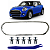 Moldura Grade Aplique Friso Para Mini Cooper 2014/2019 - Imagem 1
