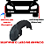 Capa Roda Parabarro Traseiro Para Bmw X3 X4 + Grampos - Imagem 3