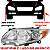 01 Farol Dianteiro Para Toyota Corolla 2011 Até 2013 Todos - Imagem 7