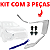 Kit 3 Friso Cromado Parachoque Dianteiro Outlander 2016/2021 - Imagem 3