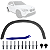 Kit Moldura Friso Alargador Vão de Roda Paralama Traseiro Motorista Pra BMW X1 2010/2015 - Imagem 1