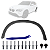Kit Moldura Friso Alargador Vão de Roda Paralama Traseiro Motorista Pra BMW X1 2010/2015 - Imagem 2