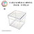CAIXA ACRÍLICA 5X5CM CRISTAL 10 PEÇAS - Imagem 1