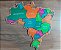 QUEBRA CABEÇA  MAPA DO BRASIL 26 PEÇAS - MDF - GRANDE 38X37X0,6CM - Imagem 1