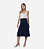 Saia Midi Jeans Malha Denim - Imagem 1