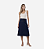 Saia Midi Jeans Malha Denim - Imagem 2