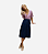 Saia Midi Jeans Malha Denim - Imagem 5